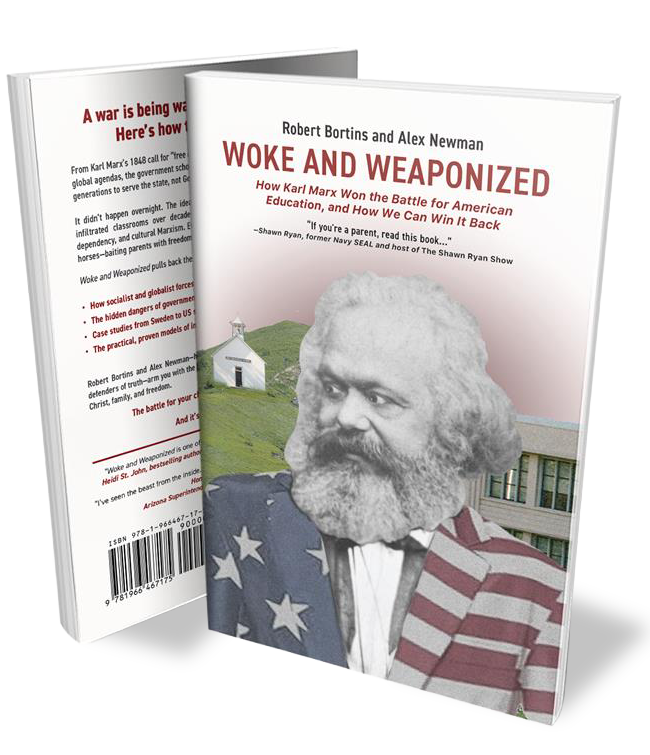 Woke and Weaponized book, front and back cover
